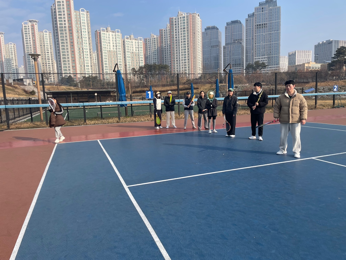 생활체육지도자(테니스)대면지도 수업사진