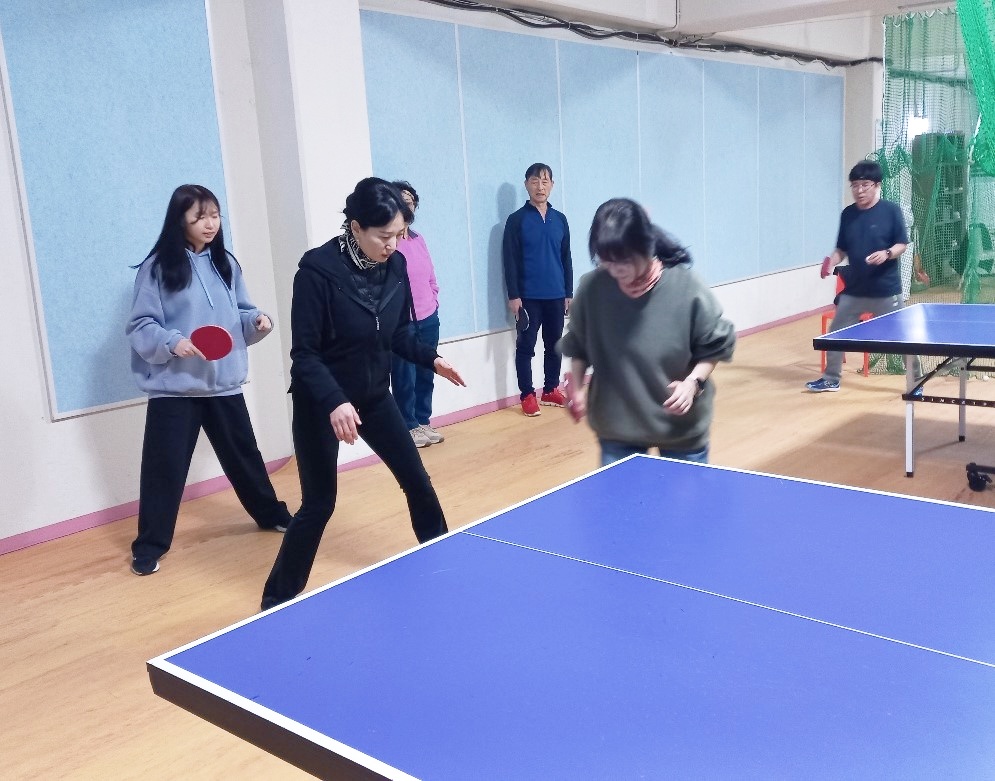 생활체육지도자(탁구)대면지도 수업사진