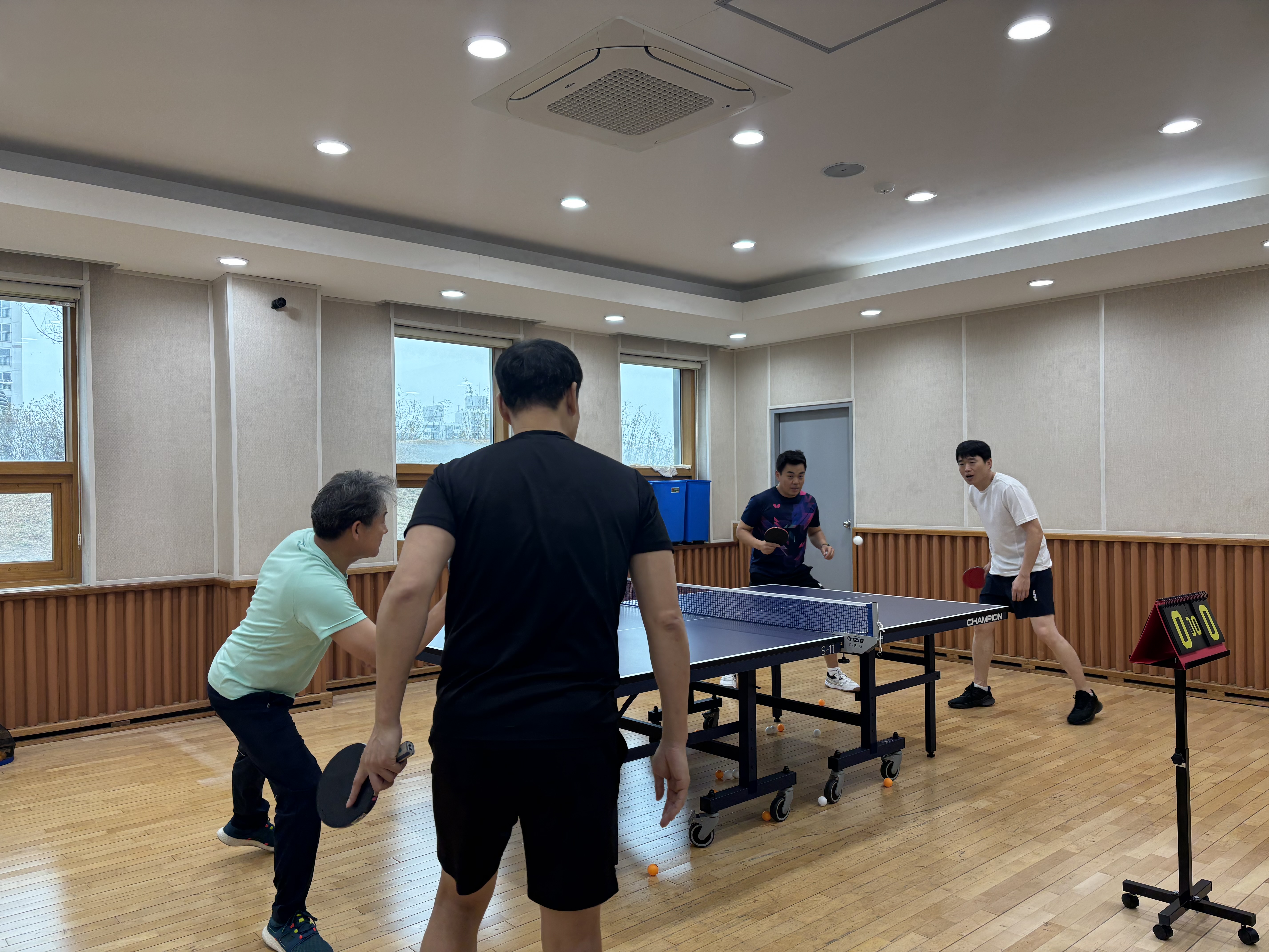 생활체육지도자(탁구)대면지도 수업사진