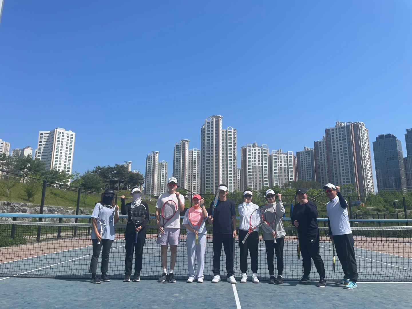 생활체육지도자(테니스)대면지도 수업사진